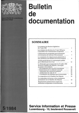 Bulletin Documentation