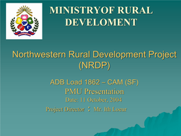 Ministryof Rural Develoment