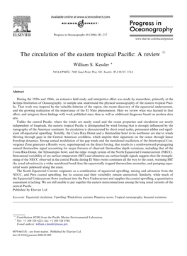 Progress in Oceanography Progress in Oceanography 69 (2006) 181–217