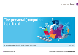 The Personal (Computer) Is Political