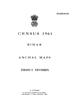 Anchal Maps, Tirhut Division, Bihar