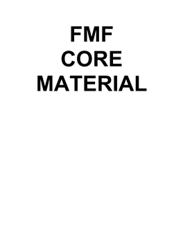 Enlisted FMF CORE Material