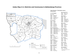 Index Map 2-2. Districts and Communes in Battambang Province