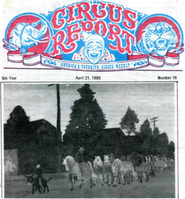 Circus Report, April 21, 1980, Vol. 9, No. 16