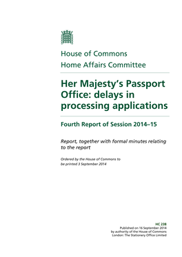 Her Majesty's Passport Office