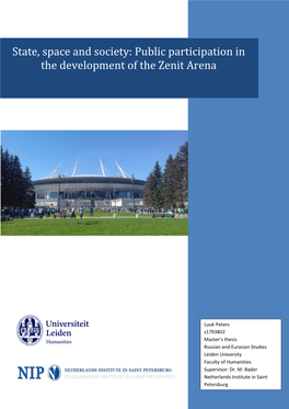 Public Participation in the Development of the Zenit Arena
