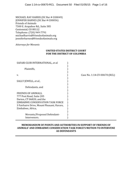 Case 1:14-Cv-00670-RCL Document 50 Filed 01/05/15 Page 1 of 16