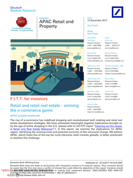 APAC Retail and Property