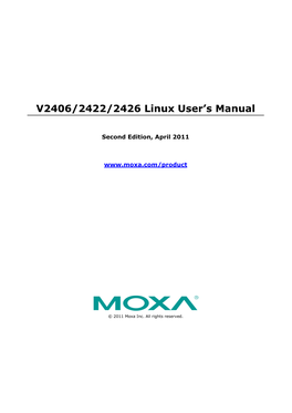 V2406/2422/2426 Linux User's Manual