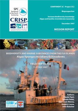 Biodiversity and Marine Substances from Fiji Islands