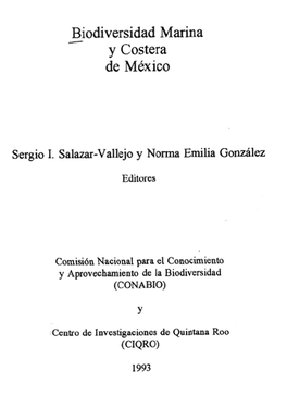 Biodiversidad Marina Y Costera De México