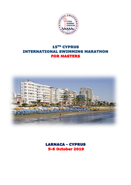 15Th Cyprus International Swimming Marathon for Masters