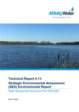 Technical Report 4.11: Strategic Environmental Assessment (SEA) Environmental Report