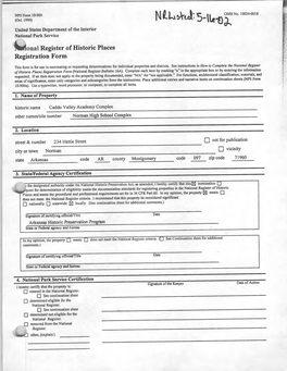 O~Al Register of Historic Places Registration Form
