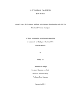 UC Santa Barbara Dissertation Template