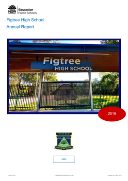 2016 Figtree High School Annual Report