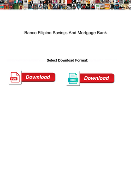 Banco Filipino Savings and Mortgage Bank