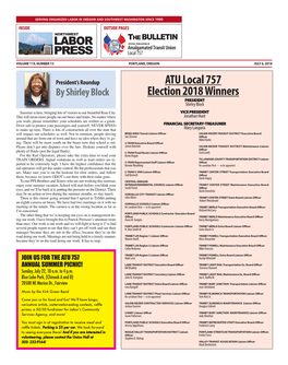 ATU Local 757 Election 2018 Winners