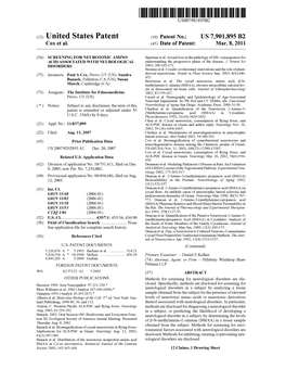 (12) United States Patent (10) Patent No.: US 7,901,895 B2 Cox Et Al