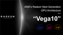 AMD's Radeon Next Generation