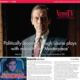 Hugh Laurie Plays with Morality on ‘Masterpiece’