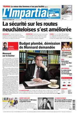 Budget Plombé, Démission De Monnard Demandée