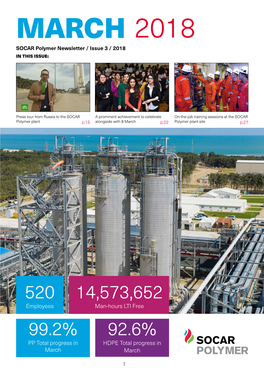 MARCH 2018 SOCAR Polymer Newsletter / Issue 3 / 2018 in THIS ISSUE