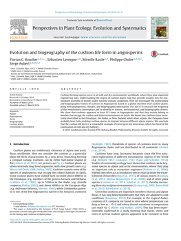 Evolution and Biogeography of the Cushion Life Form in Angiosperms