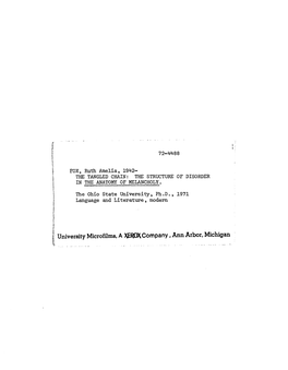 University Microfilms, a XEROX Company, Ann Arbor, Michigan the TANGLED CHAIN;