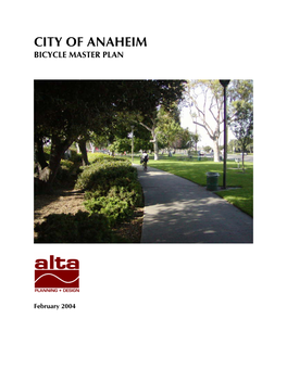 City of Anaheim Bicycle Master Plan