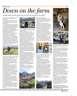 Days out JUNE 14 Down on the Farm Michelle Rushton and Her Family Swap City Life for the Hill Farms of North Wales