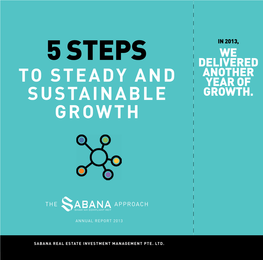 To Steady and Sustainable Growth