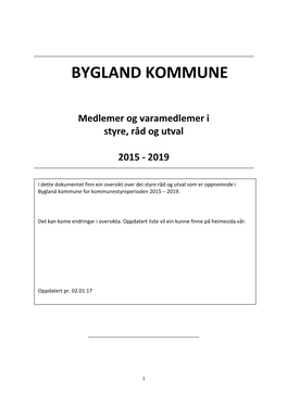 Bygland Kommune