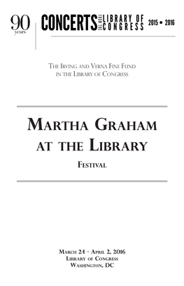 Martha Graham at the Library