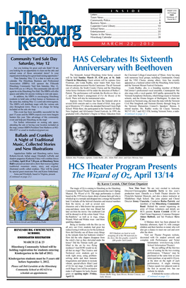 HAS Celebrates Its Sixteenth Anniversary with Beethoven HCS