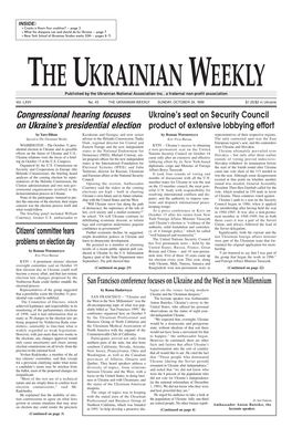 The Ukrainian Weekly 1999, No.43