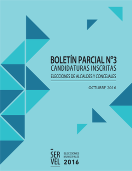 Boletín Parcial N° 3 Fecha : 12-09-2016