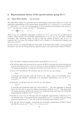 6 Representation Theory of the Special Unitary Group SU(N)