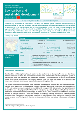 Low-Carbon and Sustainable Development