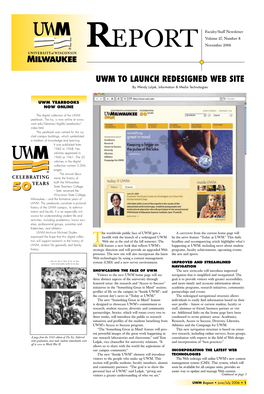 UWM to Launch Redesigned Web Site by Wendy Luljak, Information & Media Technologies