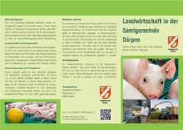 Landwirtschaft in Der Samtgemeinde Dörpen Gibt Es Somit In- Schaft