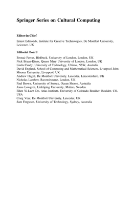 Springer Series on Cultural Computing