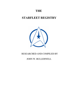 The Starfleet Registry