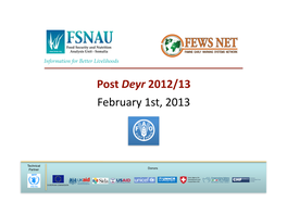 FSNAU-Post-Deyr-2012-13-Analysis-Presentation- FINAL1