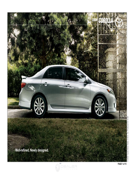 2009 Corolla Ebrochure