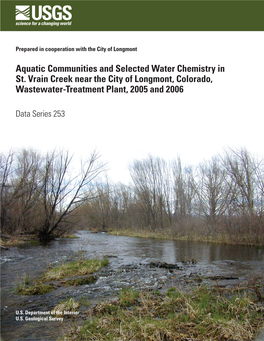 Aquatic Communities and Selected Water Chemistry in St. Vrain Creek Near the City of Longmont, Colorado, Wastewater-Treatment Plant, 2005 and 2006