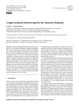 Article Is Available Online Approach, We Argue That Forcing the ﬁnal Solution to ﬁt All Di- at Doi:10.5194/Tc-8-1261-2014-Supplement