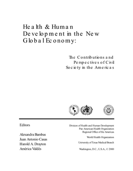 Health & Human Development in the New Global Economy