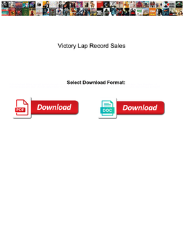 Victory Lap Record Sales