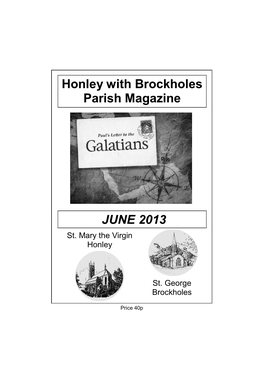 JUNE 2013 Honley with Brockholes Parish Magazine